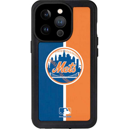 MLB New York Mets Split iPhone 15 Pro Waterproof Case
